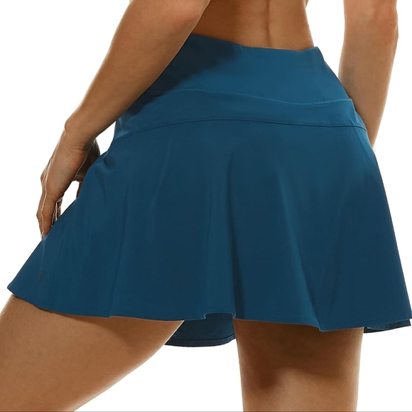 Teal Athletic Skirt - Picture 1 of 7